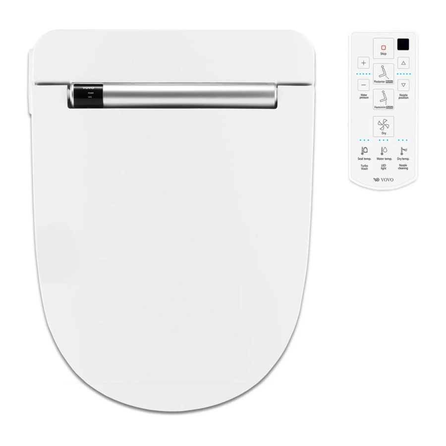 VOVO VB-6000SE, VB-6100SR, VB-4000SE, VB-4100SR - Bidet Manual