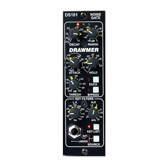 Drawmer DS101 Operator's Manual