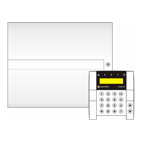 jablotron Oasis JA-80 Manuals
