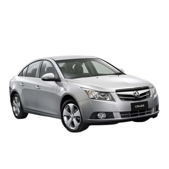 HOLDEN JG CRUZE 2010 Manuals