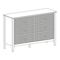 Matt Blatt Zara Fluted 6 Drawer Chest Assembly Instructions Manual