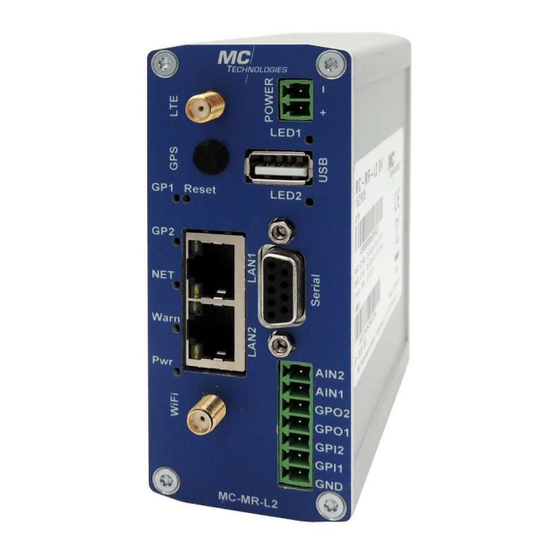 MC Technologies MC-MR-L2 User Manual