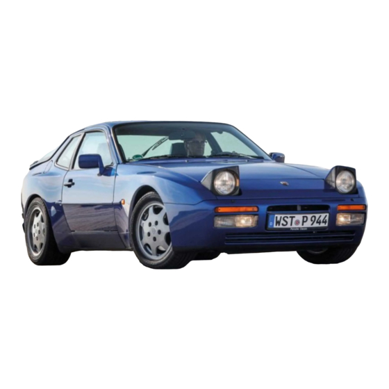 Porsche 944 - WORKSHOP MANUAL 1991 Workshop Manual