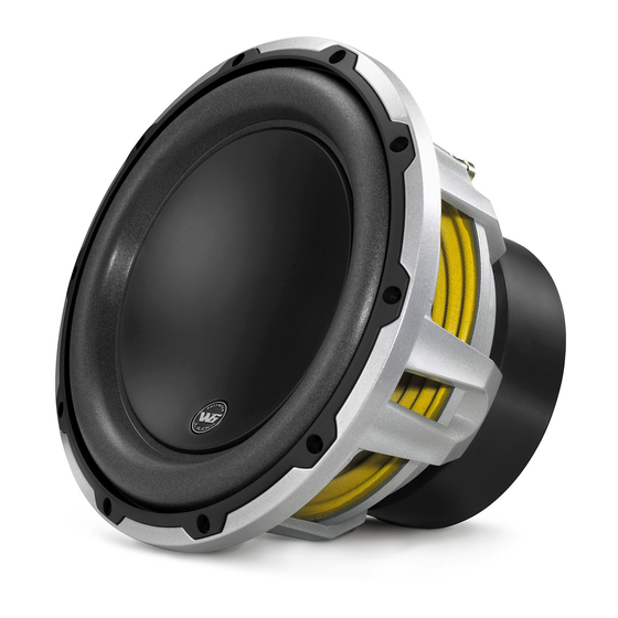 JL Audio 10W6v2-D4 Owner's Manual