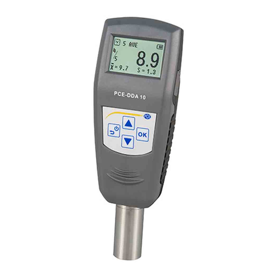 PCE Instruments PCE-DDA 10 Manual