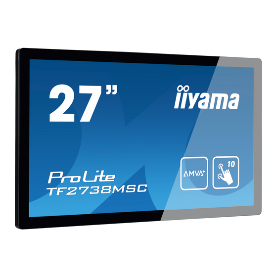 Iiyama ProLite TF2738MSC User Manual