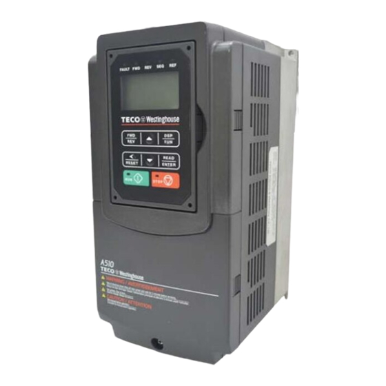 TECO Westinghouse A510 Series Start-Up And Installation Manual