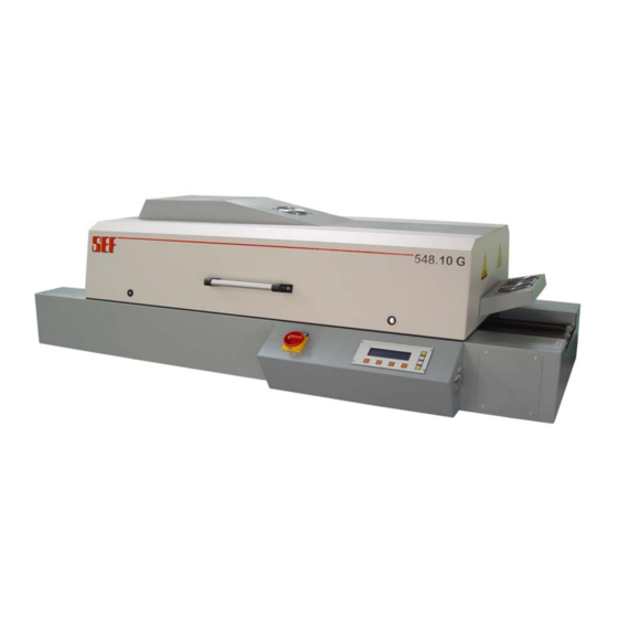 SEF 548.10 Operating Manual