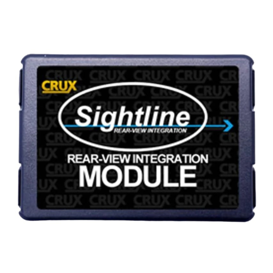 Crux Sightline RVCCH-75E Quick Start Manual