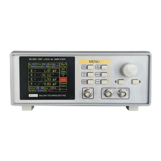 Saluki SE1201 Digital Lock-In Amplifier Manuals