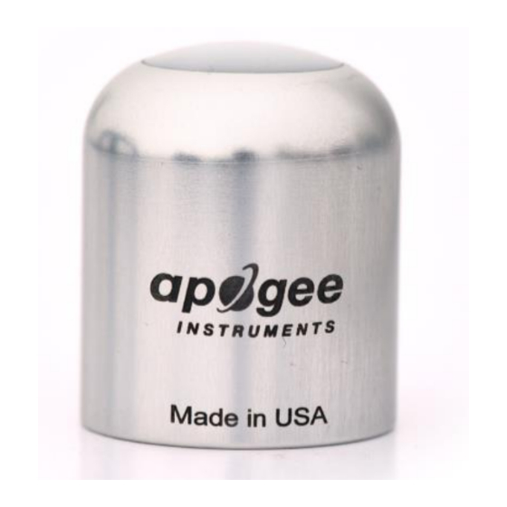 Apogee Instruments SU-200 Manuals