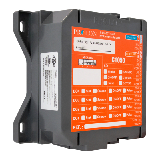 Prolon C1050 Series Hardware Manual