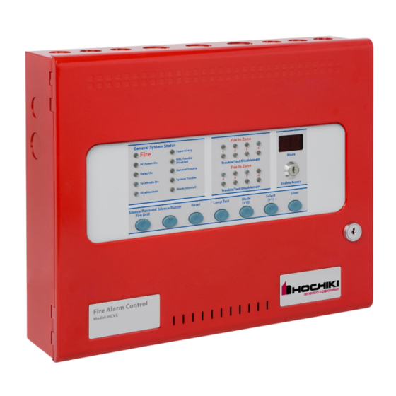 Hochiki HCVX Installation And Operation Manual