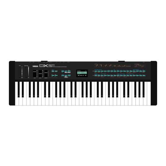 Yamaha PLAY BOOK DX21 Manual