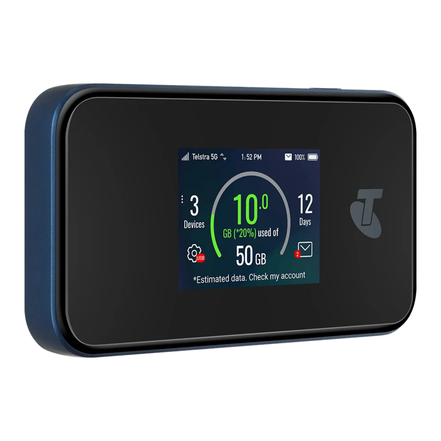 ZTE TELSTRA 5G WI-FI PRO (MU500) - Modem Manual