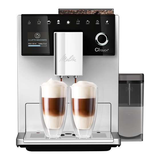 Melitta CI Touch F630-112 Operating Instructions Manual