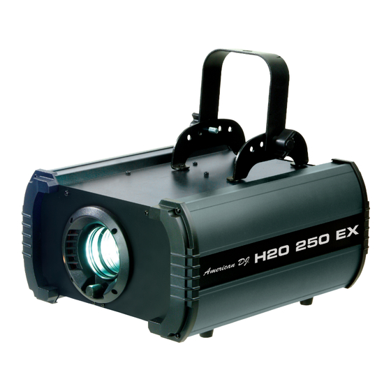 American DJ H2O 250 EX User Instructions