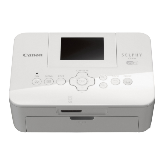 Canon Selphy CP910 User Manual