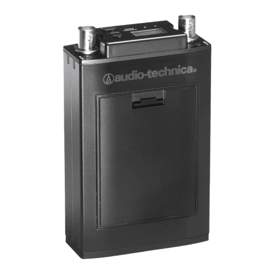 Audio Technica ATW-R1810 Installation And Operation Manual