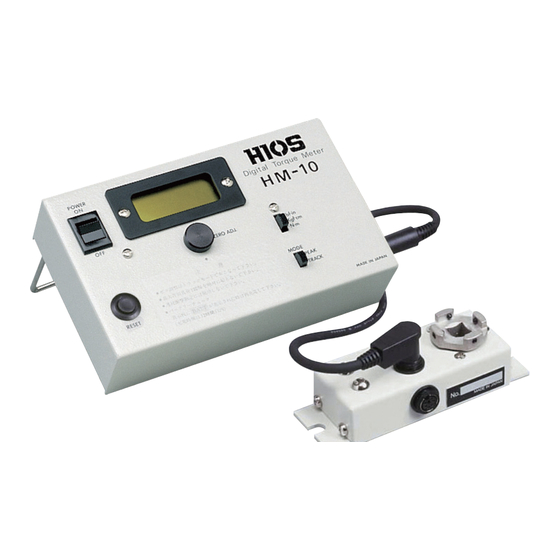 HIOS HM-10 Operation Manual