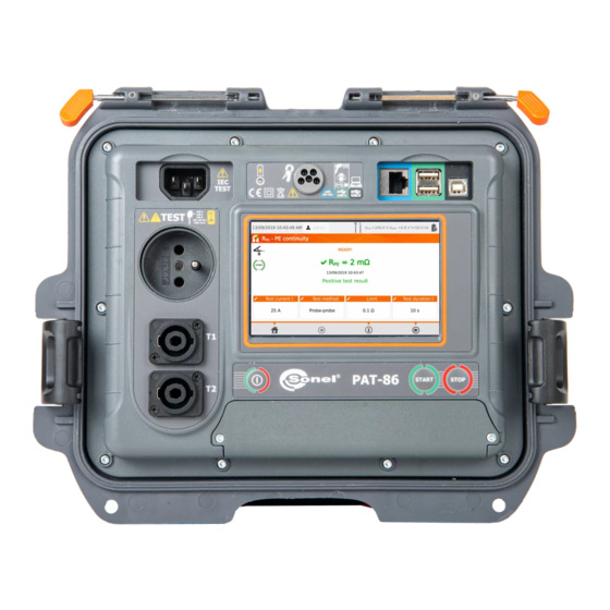 Sonel PAT-80 User Manual