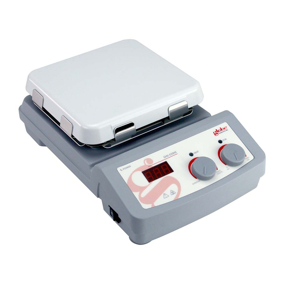 Globe Scientific GHS-550HS Quick Start Manual