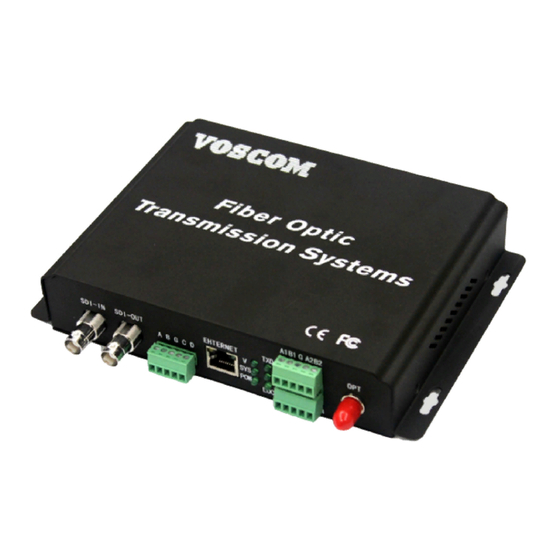 Voscom VOS-1HD-ADCET/R Series Manuals