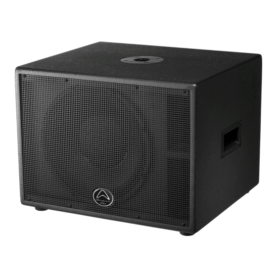 Wharfedale Pro Titan Sub A12 Service Manual