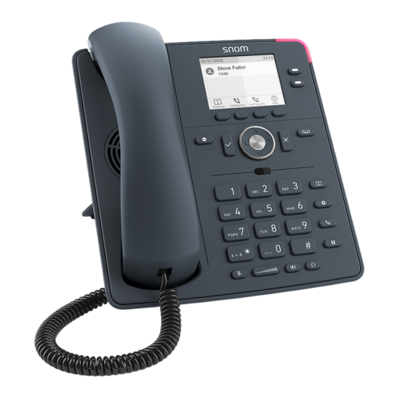 Snom D140 Short User Manual