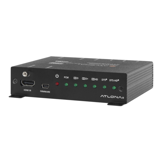 Atlona AT-HD-M2C HDMI Audio Converter Manuals