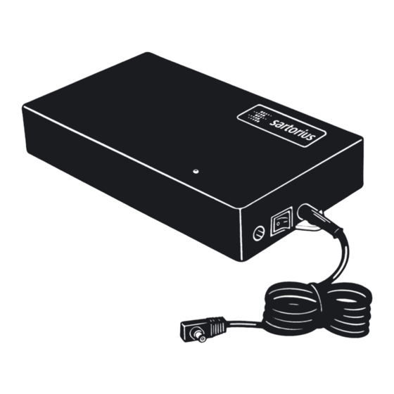 Sartorius YRB 01 Z Operating Instructions Manual