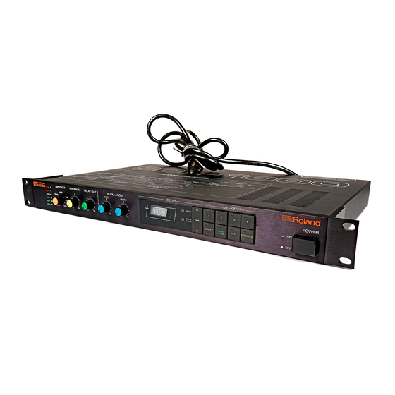 Roland SDE-1000 Owner's Manual