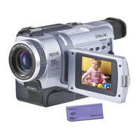 Sony DCR-TRV740 - Digital Handycam Camcorder Operating Instructions Manual