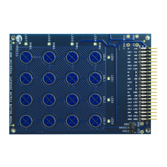 Cypress CapSense CY3280-BMM Quick Start