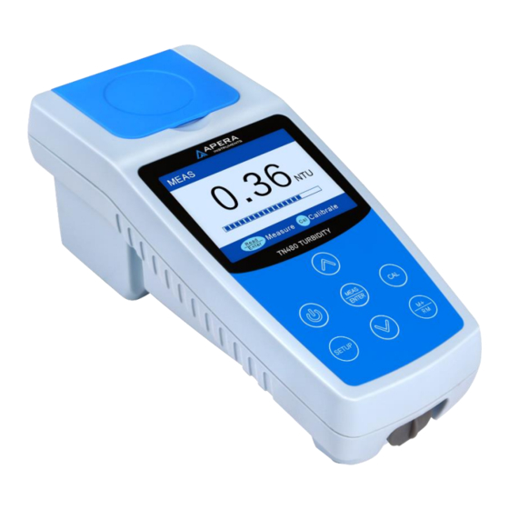 User Manuals: Apera Instruments TN480 Turbidity Meter