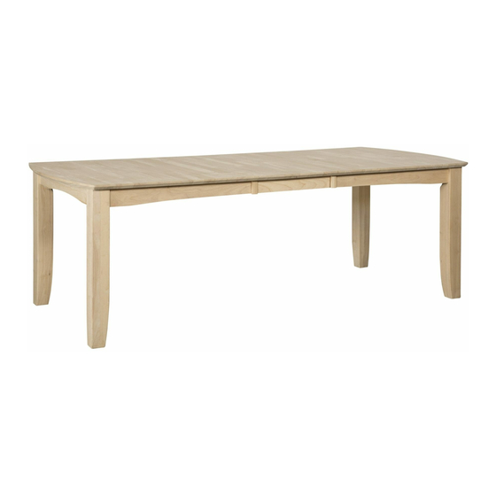Unfinished Furniture of Wilmington BOW END SHAKER T-4072XBC Assembly Instructions