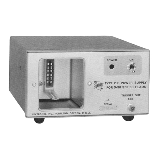 Tektronix 285 Instruction Manual