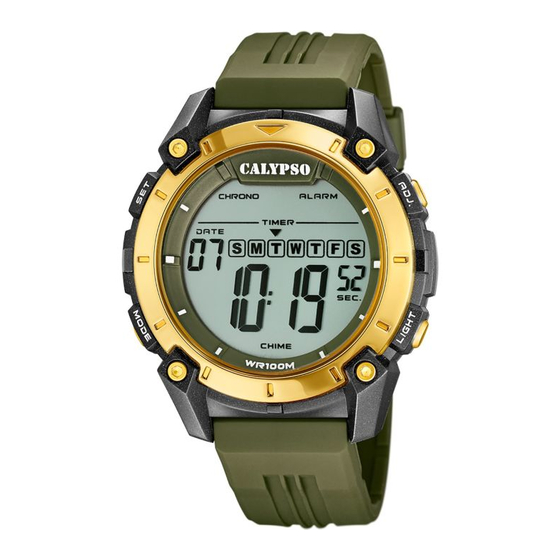 Calypso Watches IKMK5814M Instruction Manual