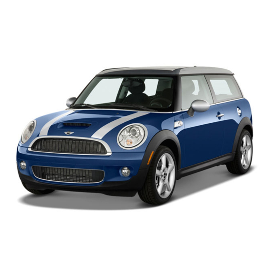 Mini Clubman Owner's Manual