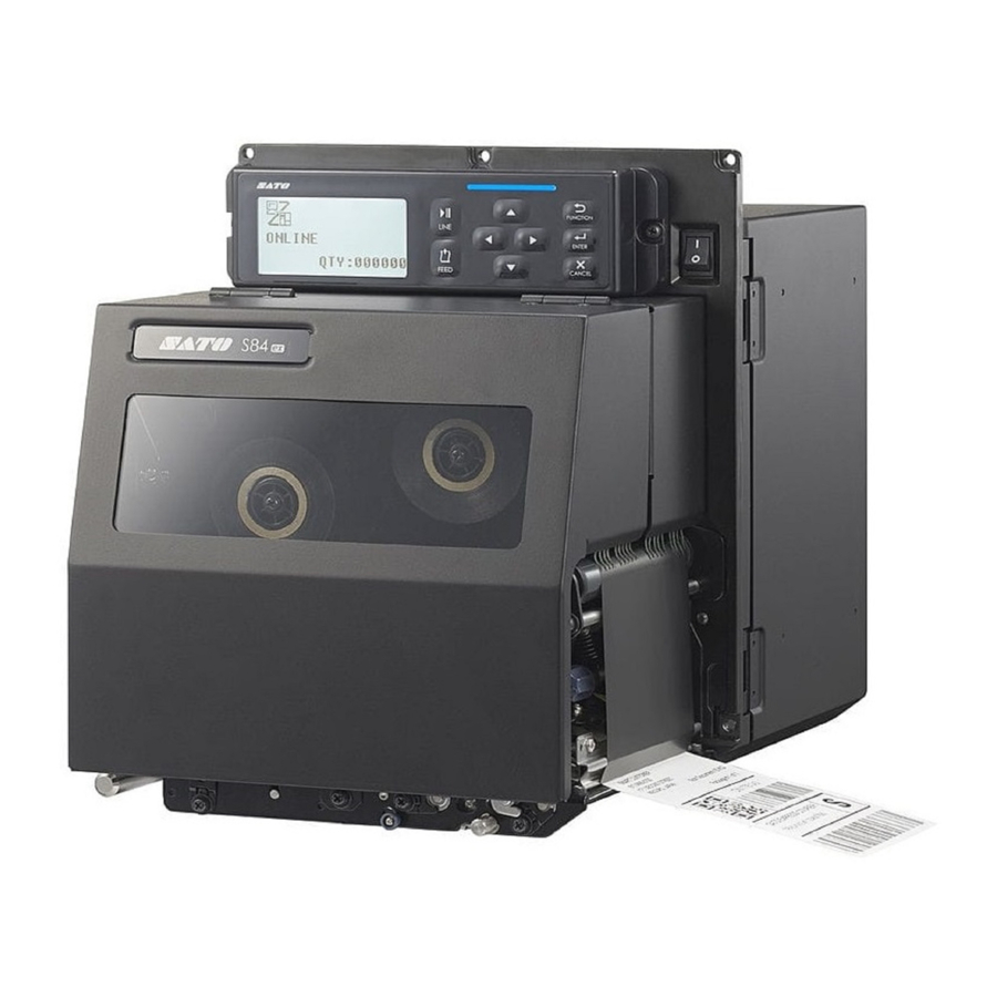 SATO S84 Print Engines Manuals