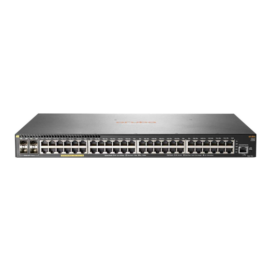 HP Enterprise Aruba 2540 Installation And Getting Started Manual