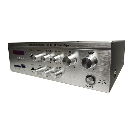 MT-POWER AUDIO MA-100 User Manual