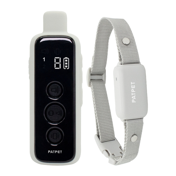 Patpet p-collar 651 Quick Start Manual