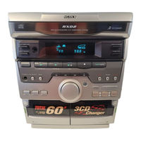 Sony MHC-RXD2 - 3 Cd Mini System Operating Instructions Manual