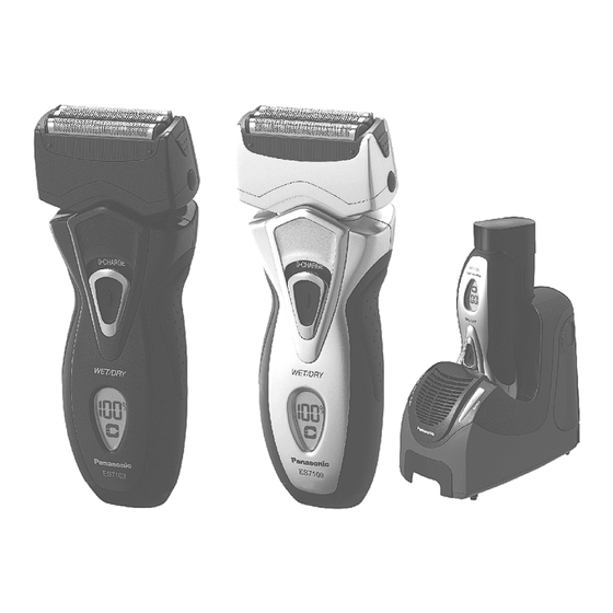 Panasonic ES-7103 Men's Electric Shaver Manuals