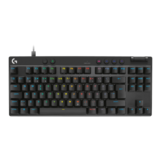 Logitech G PRO X TKL RAPID Setup Manual