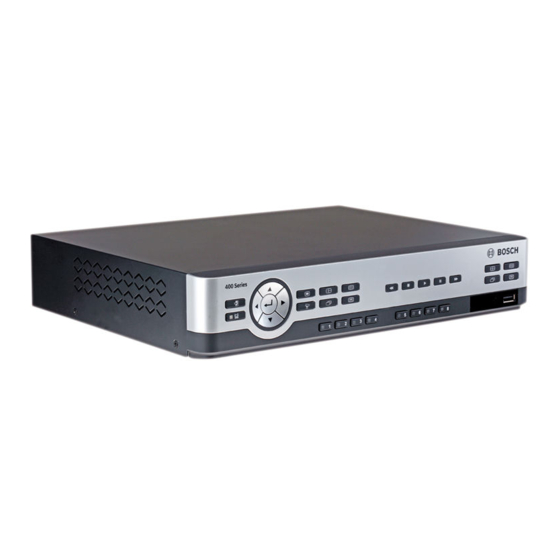 Bosch DVR 440 Quick Install Manual