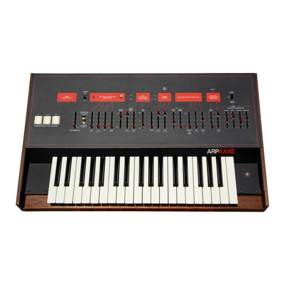 ARP Axxe Owner's Manual
