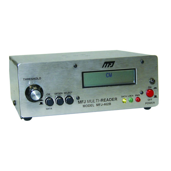 MFJ 462B MultiReader Manuals