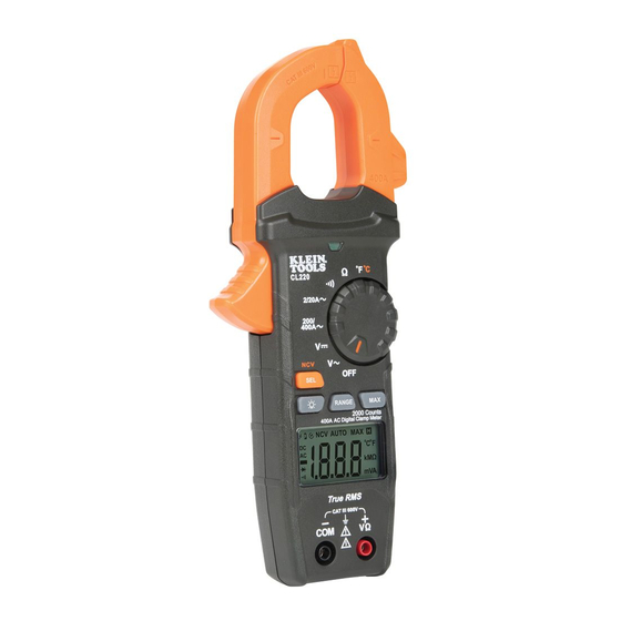 Klein Tools CL220 Instruction Manual